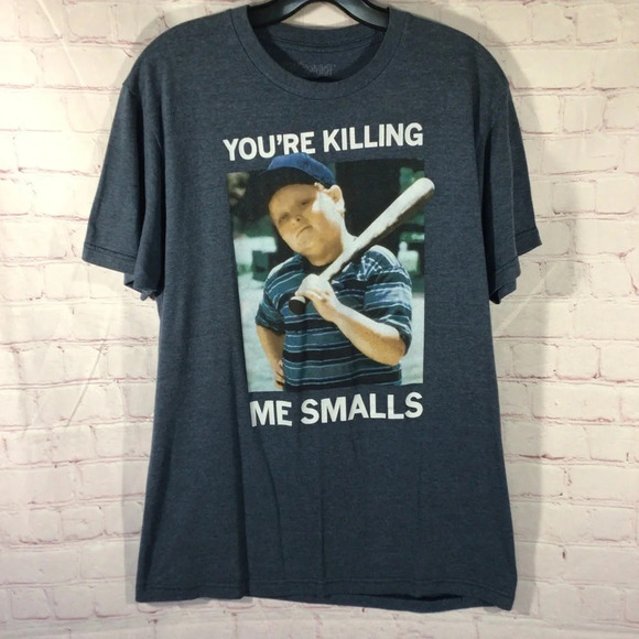 The Sandlot You’re Killing Me Smalls Blue Short Sleeve Shirt - Size Medium - Picture 1 of 4
